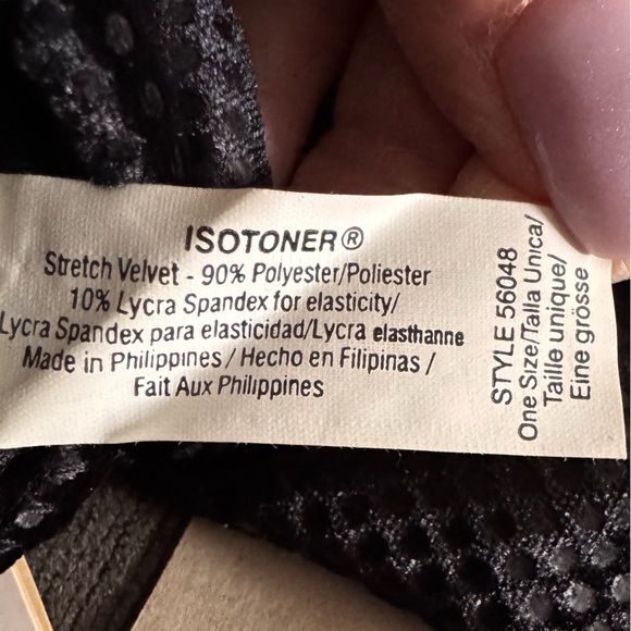 Isotoner Black Stretch Dress Gloves - Picture 7 of 8